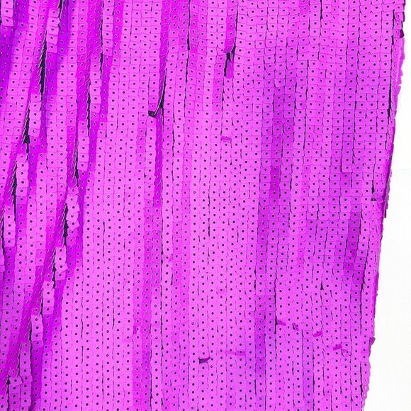 Nasty Gal Dress Womens 4 Midi One Shoulder Open Back Sequin NEW Purple - Picture 12 of 15